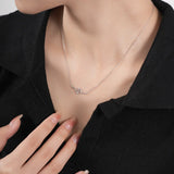 S'STEEL 925 Sterling Silver Snake Pendants Necklace Zircon Necklaces For Women