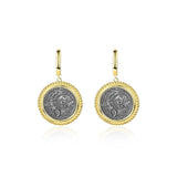 S'STEEL 925 Vintage Coin Dangle Earrings for Women