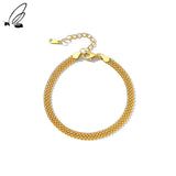 925 Sterling Sliver Bracelet for Women Punk Style Fine Jewelry