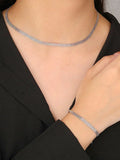925 Sterling Sliver Bracelet for Women Punk Style Fine Jewelry