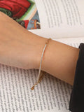 925 Sterling Sliver Temperament Chain Zircon Bracelet Gothic Style Jewelry