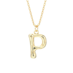 925 Silver A-Z Letter Pendant Necklace for Women Statement Fine Jewelry
