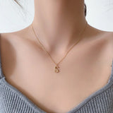 925 Silver A-Z Letter Pendant Necklace for Women Statement Fine Jewelry