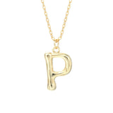925 Silver A-Z Letter Pendant Necklace for Women Statement Fine Jewelry