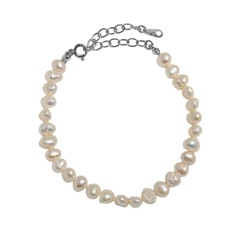 Baroque Pearl Bracelet Sterling Silver 925 Bohemian Personalized Gift