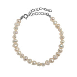 Baroque Pearl Bracelet Sterling Silver 925 Bohemian Personalized Gift