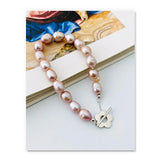 925 Sterling Baroque Pearl Bracelet For Women