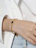Double-layer Zircon Chain Bangles 925 Silver Gift For Women