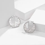 S'STEEL Geometric Irregular Earrings 925 Sterling Silver Hip Hop Earring