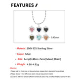 925 Sterling Silver Crystal Necklace for Women
