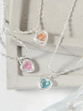 925 Sterling Silver Crystal Necklace for Women
