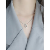 925 Sterling Silver Crystal Necklace for Women