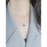 925 Sterling Silver Crystal Necklace for Women