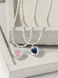925 Sterling Silver Crystal Necklace for Women
