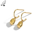 S'STEEL Irregular Bean 925 Stud Earrings Gift For Women