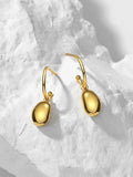 S'STEEL Irregular Bean 925 Stud Earrings Gift For Women
