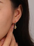S'STEEL Irregular Bean 925 Stud Earrings Gift For Women