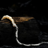 925 Silver Baroque Pearl Chain Bracelet for Women