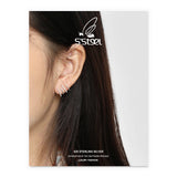 925 Silver Stud Earrings Zircon Earings Jewelry