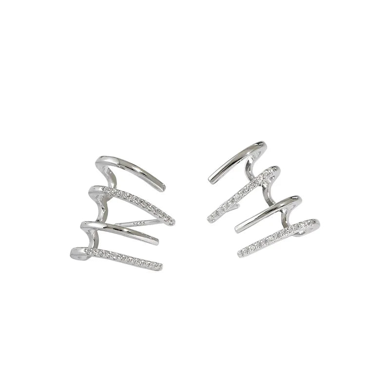 925 Silver Stud Earrings Zircon Earings Jewelry