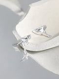 S'STEEL Irregular Earrings 925 Sterling Silver Stud Earring Minimalist Earings
