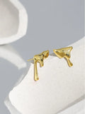 S'STEEL Irregular Earrings 925 Sterling Silver Stud Earring Minimalist Earings