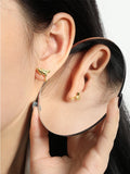 S'STEEL Irregular Earrings 925 Sterling Silver Stud Earring Minimalist Earings