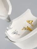 S'STEEL Irregular Earrings 925 Sterling Silver Stud Earring Minimalist Earings