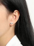 S'STEEL Irregular Earrings 925 Sterling Silver Stud Earring Minimalist Earings