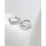 S'STEEL Silver Circle Earrings 925 Sterling Hoop Jewelry