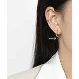 S'STEEL Silver Circle Earrings 925 Sterling Hoop Jewelry