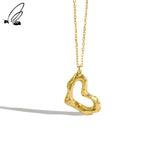 S'STEEL Love Heart Pendant 925 Sterling Silver Necklace For Women
