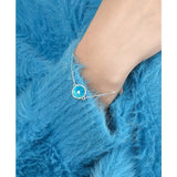 Irregular Round 925 Sterling Silver Enamel Bracelet - Women's Fine Jewelry