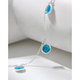 925 Sterling Silver Enamel Anklets For Women Beach Accessories
