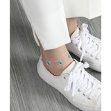 925 Sterling Silver Enamel Anklets For Women Beach Accessories