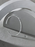 925 Sterling Silver Minimalist Irregular Texture Cuff Bangle