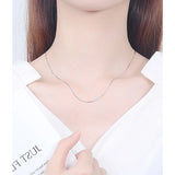 925 Silver Necklace For Girls Snake Chains Necklaces