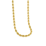 925 Silver Necklace Women Chokers Olive Bead Chain Collar Fine Jewelry