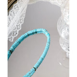 Baroque Pearl Turquoise Necklace Girls Sterling Silver 925 Chain Jewelry
