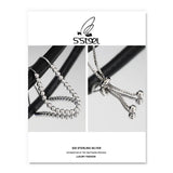 925 Sterling Silver Bracelet Geometric Beads