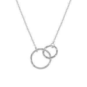 S'STEEL Double Circle Chokers 925 Sterling Silver Necklace For Women