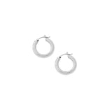 Minimalist Geometric Circle 925 Sterling Silver Hoops Earrings