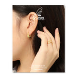 925 Sterling Silver Hoop Earrings for Women U-shaped Earings Plata De Ley 925