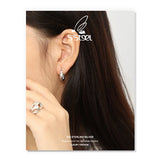 925 Sterling Silver Hoop Earrings for Women U-shaped Earings Plata De Ley 925
