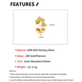 S'STEEL Sterling Silver Clip-On Geometric Ball Earrings
