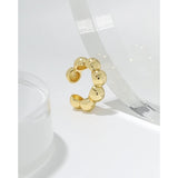 S'STEEL Sterling Silver Clip-On Geometric Ball Earrings