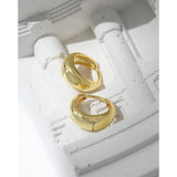 S'STEEL Geometric Circle 925 Sterling Silver Small Hoop Earrings