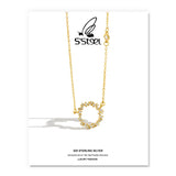 925 Sterling Silver Zircon Chain Necklace for Women