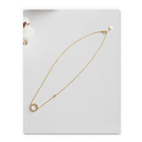 925 Sterling Silver Zircon Chain Necklace for Women