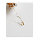 925 Sterling Silver Zircon Chain Necklace for Women